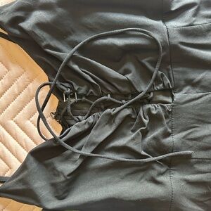 Blue Blush Black Romper